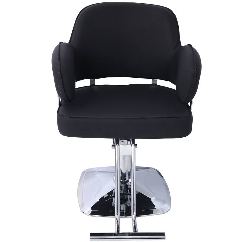 Salon Chair for Hair Wide Seat,Hydraulic Barber Chair,Stainless Steel Footrest,Beauty Spa Cosmetology Shampoo Hairdressing Eq