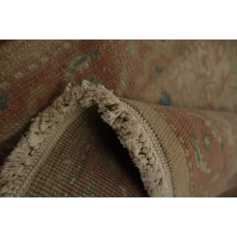 Hand Knotted Oriental 100% Wool Carpet Traditional All-Over Brown Ziegler Area Rug - 3' 7'' X 2' 0''