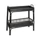 preview thumbnail 10 of 15, 2-Tier Rattan Bar Storage Tray Black