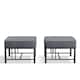 Option Black & Dark Grey Cushion