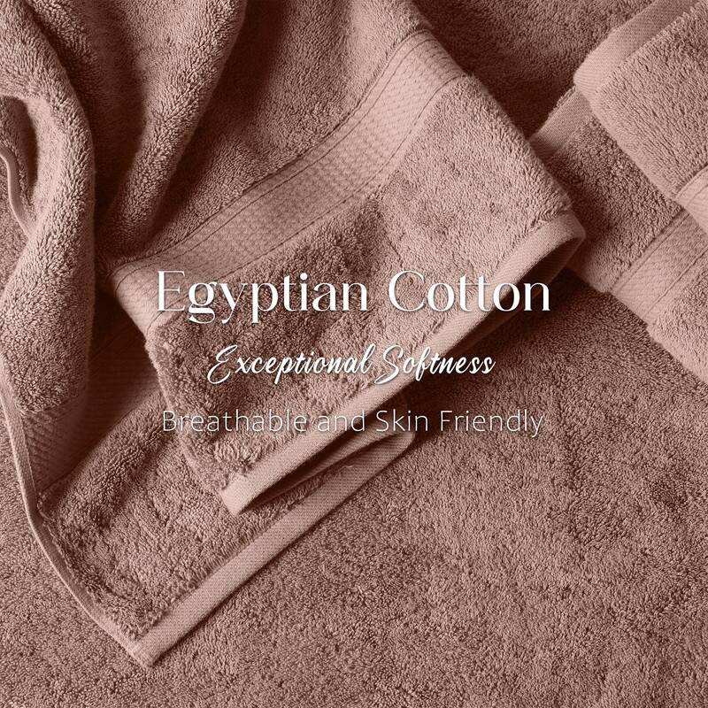 Superior Luxury Egyptian Cotton Bath Towel Set of 2 Ultra Plush, Heavyweight, Absorbent Spa & Hotel Quality Bath Towels Set