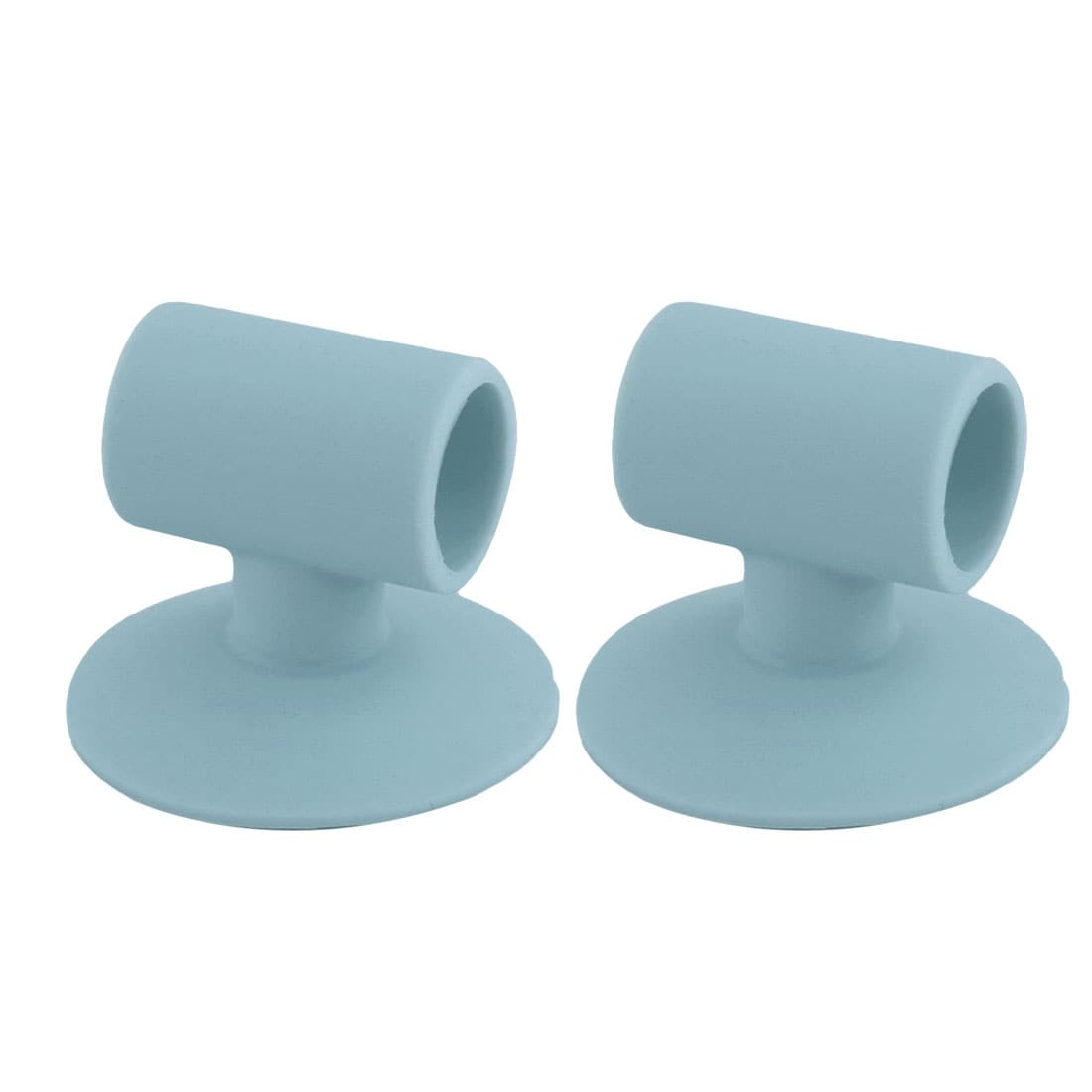 Home Room Rubber Suction Cup Door Handle Knob Stopper Wall Protector 2pcs