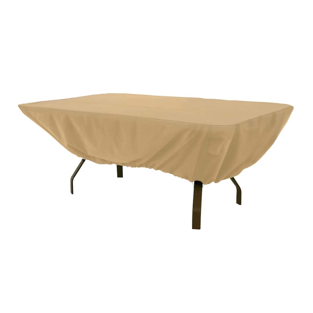 Classic Accessories Terrazzo Water-Resistant 72 Inch Rectangular/Oval Patio Table Cover