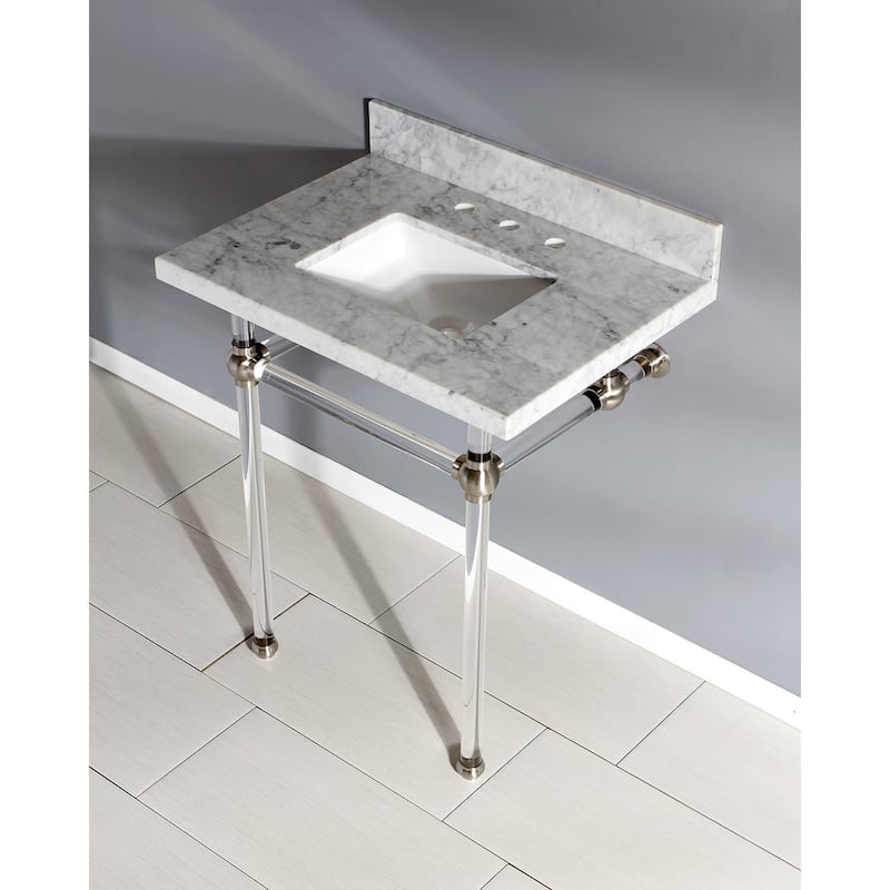 Kingston Brass Templeton 30" Rectangular Marble Wall Mounted Bathroom