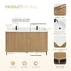 preview thumbnail 30 of 57, Seoul Bath Vanity with White Grain Composite Stone Top without Mirror