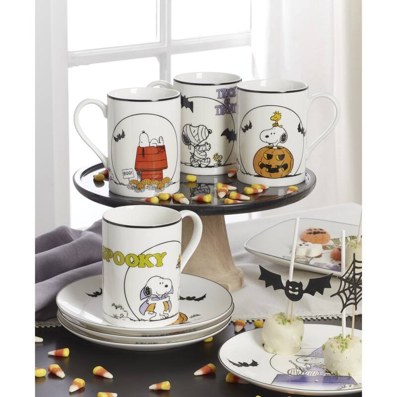 Lenox The Great Pumpkin Mugs, Set of 4