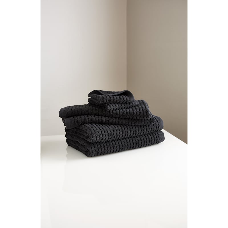 DKNY Quick Dry 6-pc Towel Set - Towel Multipack - Black