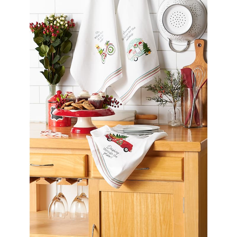 DII Asst Holiday Dishtowel (Set of 3)