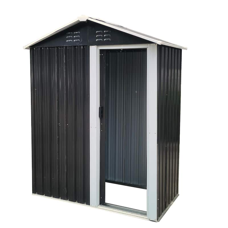 3 x 5ft Metal storage shed outdoor backyard storing tools