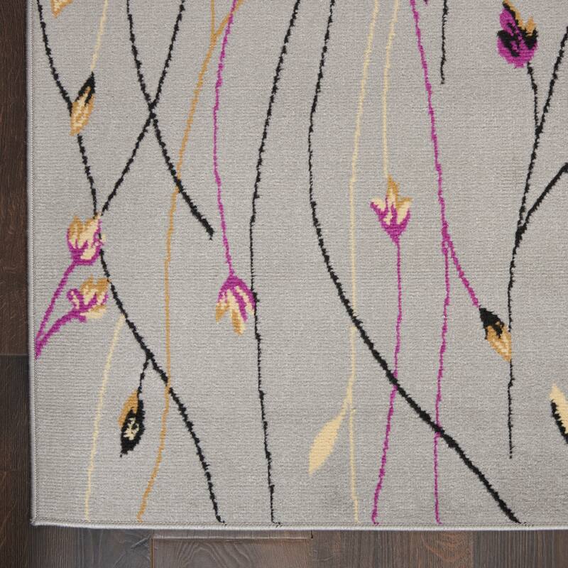 Nourison Grafix Floral Botanical Transitional Area Rug