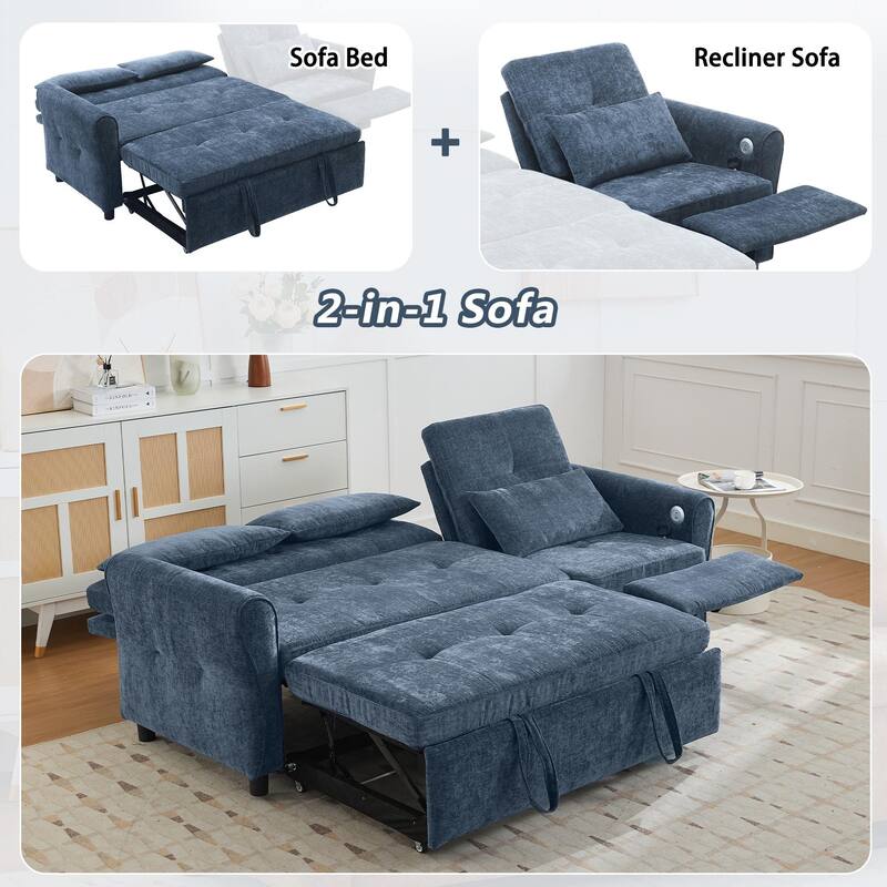 2-in-1 Sofa 82-inch three-person sofa