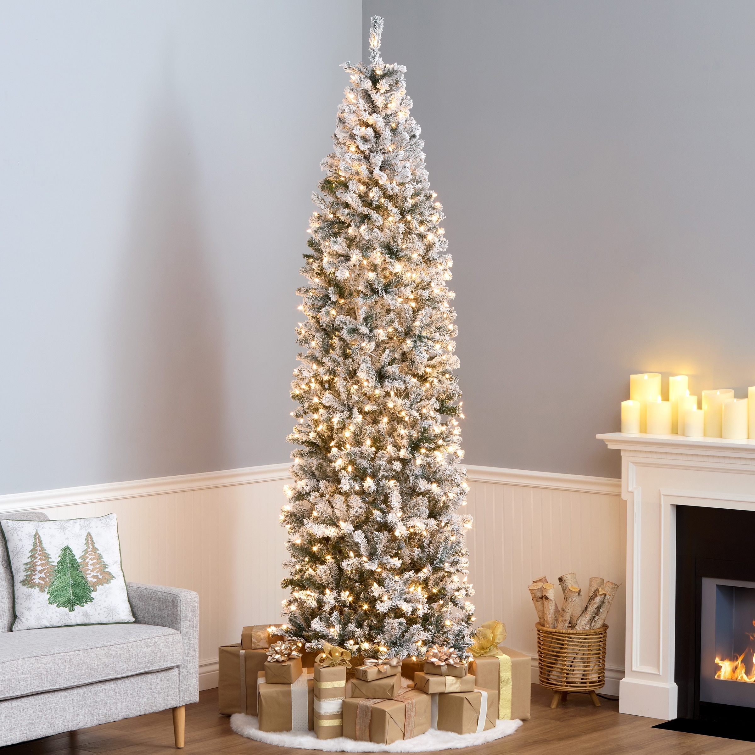 National Tree Company 9 ft Pre-Lit Acacia Artificial Christmas Tree with 500 Lights - 9 Foot