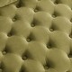 preview thumbnail 9 of 10, Velvet Upholstered Swivel Chair for Living Room, Tufted Barrel Chair Corner Chair with Movable Wheels & 3 Pillows, Avocado Green