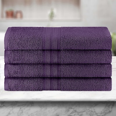 Eco-Friendly Sustainable Cotton Bath Towel by Superior (Set of 4)