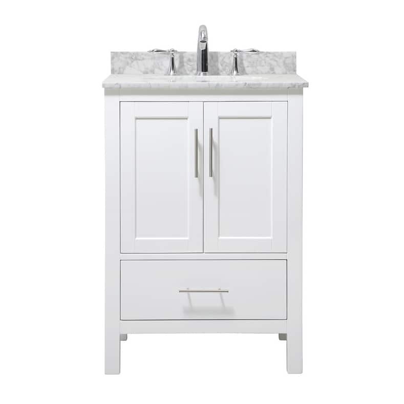 24-inch Single Bathroom Vanity - Painted - White
