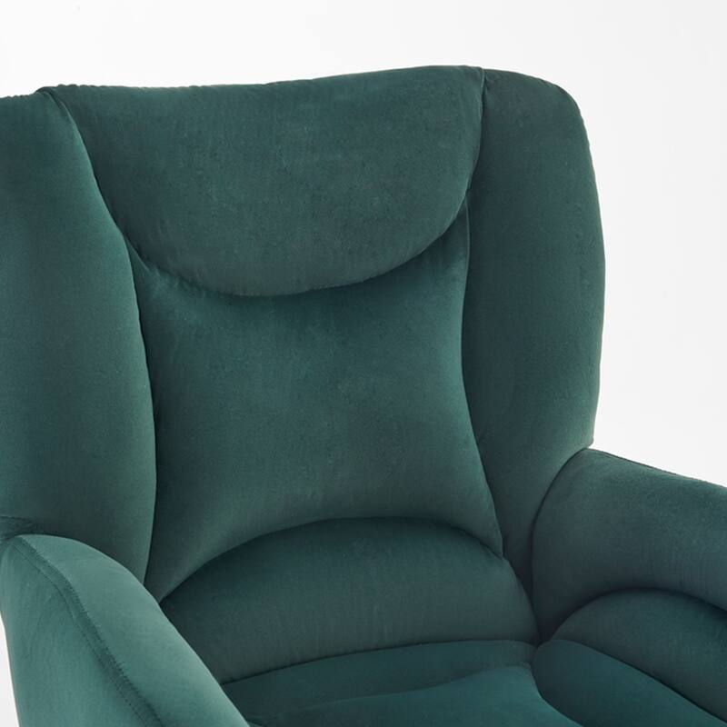 360 Swivel Fabric Home Office Chair With Gold Metal Base