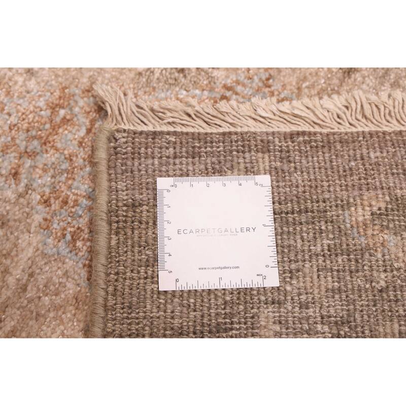 ECARPETGALLERY Hand-knotted Legacy Tan Silk Rug - 6'0 x 9'7