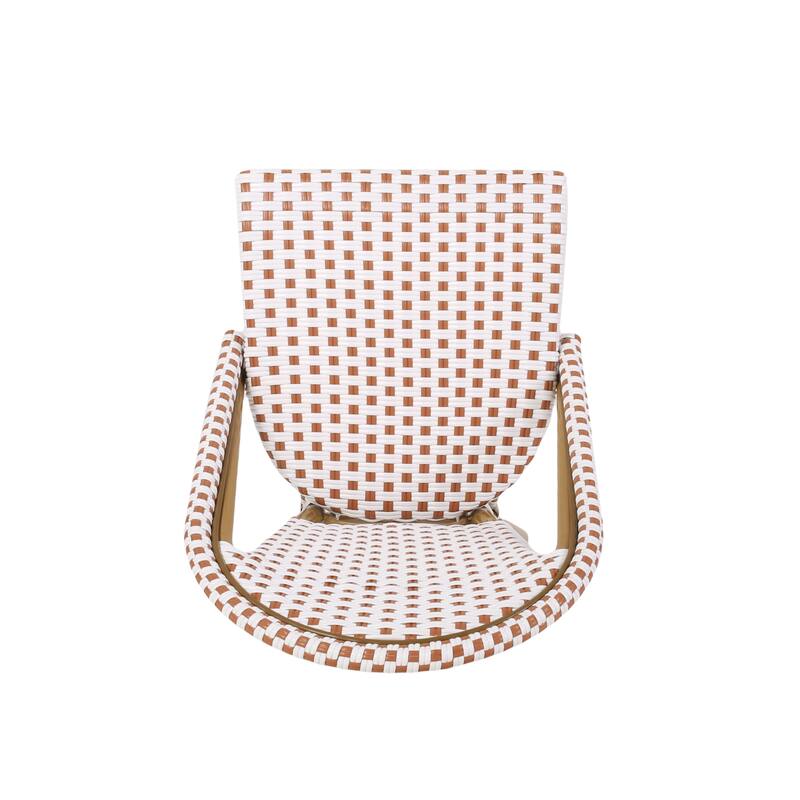 Elize Outdoor French Cafe Chairs (Set of 4) by Christopher Knight Home