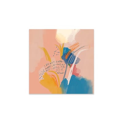 Joy Anyway Print On Acrylic Glass by Morgan Harper Nichols
