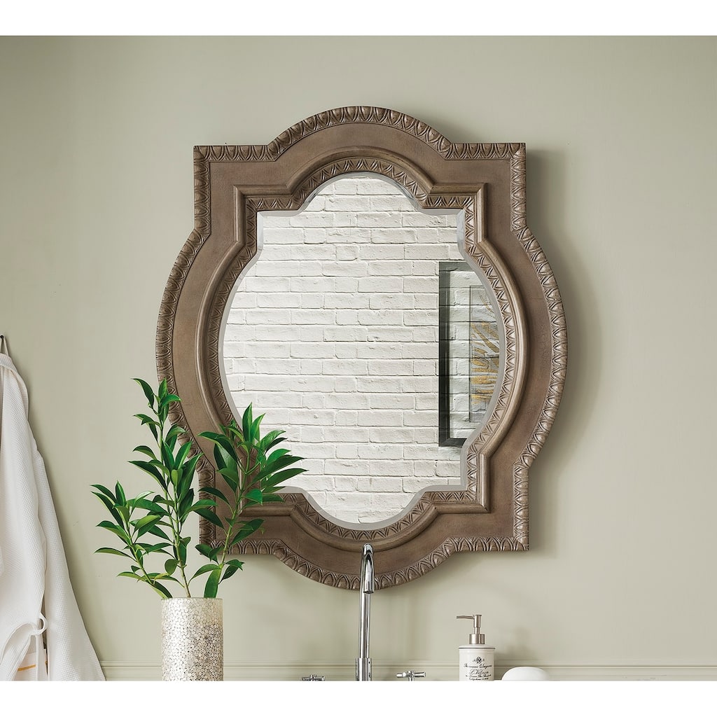 James Martin Vanities Castilian 35" Mirror, Empire Gray - Empire Gray