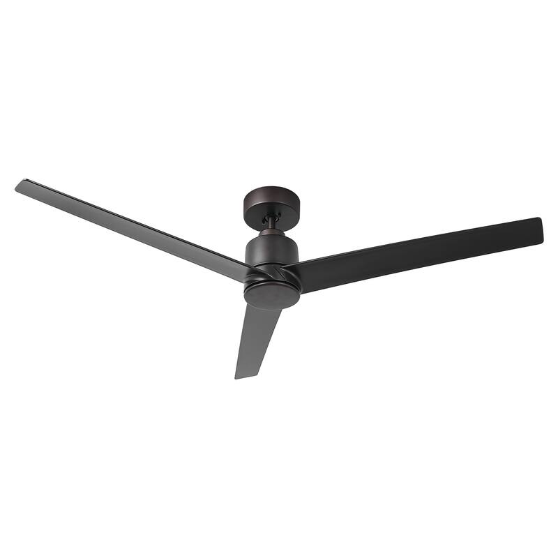 54" Oil Rubbed Bronze 6-Speeds Modern Ceiling Fan without Light - 54-inch W x 12.5-inch H