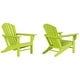 preview thumbnail 71 of 99, POLYTRENDS Altura Outdoor Eco-Friendly All Weather Poly Patio Adirondack Chair (Set of 2)