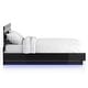 preview thumbnail 11 of 12, Furniture of America Benvolio Contemporary Black Wood LED 6-Piece Panel Bedroom Set with USB Port