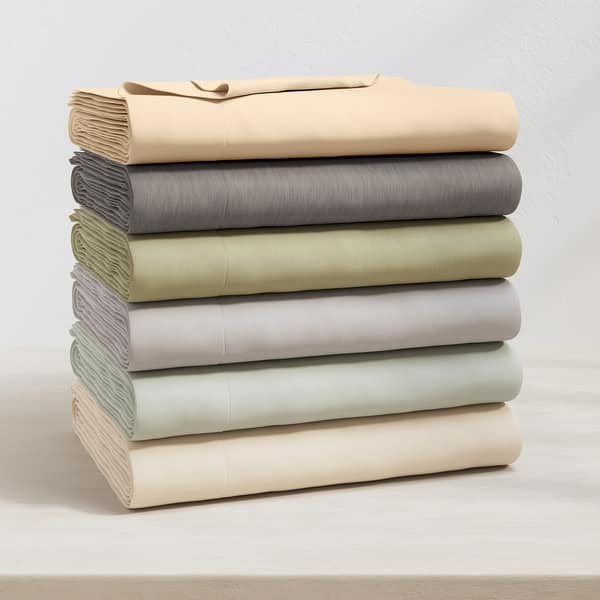 slide 2 of 38, Linery & Co. Heathered Melange Cotton Jersey Knit Sheet Set