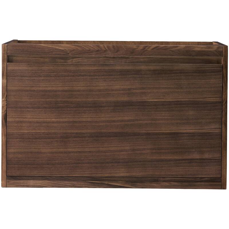 James Martin Vanities 805-V31.5 Mantova 32" Wall Mounted Single Basin - Mid-Century Walnut - Walnut Finish