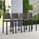 preview thumbnail 13 of 24, Plymouth Patio Aluminum 30-inch Outdoor Wicker Bar Stools (Set of 4) by Coruvs Artichoke