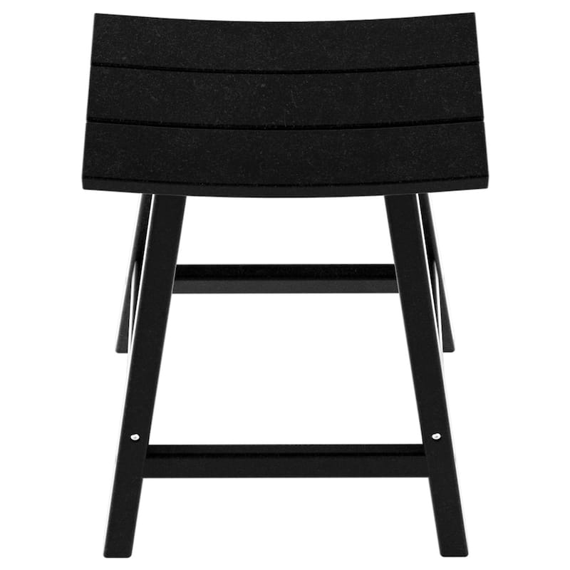 Polytrends Laguna Hdpe All Weather Outdoor Patio 24" Saddle Seat Counter Stool