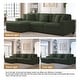 preview thumbnail 23 of 132, 118" W Corduroy L-shape Modular Sectional Sofa with Pillows