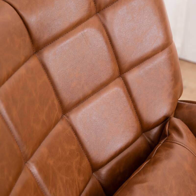 Modern 27.4" High Back Upholstered Arm Chair with Metal Legs and Soft Padded