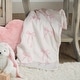 preview thumbnail 5 of 5, Lambs & Ivy Coquette Floral Pink Bows Aesthetic Warm Fleece Baby Blanket