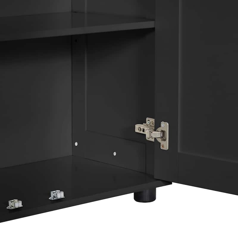 GDF Studio - Karry Modern MDF Storage Cabinet with Two Doors and Adjustable Shelf