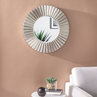 SEI Furniture Harliss Contemporary Silver Metal Decorative Mirror