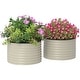 preview thumbnail 11 of 25, Outsunny Galvanized Raised Garden Bed Set of 2, Planters for Outdoor Plants with Safety Edging, Easy-to-assemble Stock Tanks