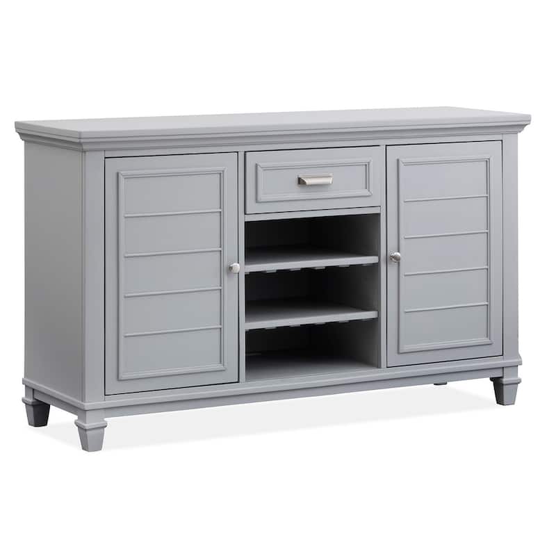 Magnussen Home Charleston Harbor Gray Server - 60''W x 18''D x 35''H - 60''W x 18''D x 35''H - Harbor Gray