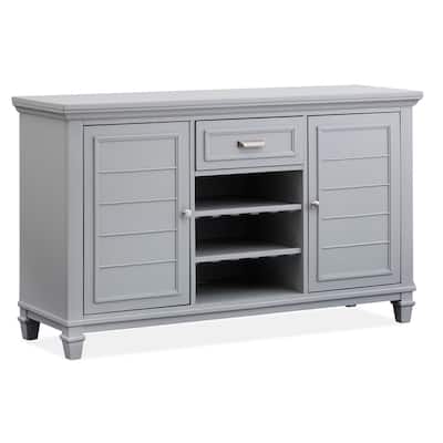 Magnussen Home Charleston Harbor Gray Server - 60''W x 18''D x 35''H