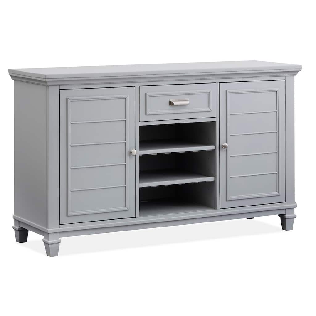 Magnussen Home Charleston Harbor Gray Server - 60''W x 18''D x 35''H