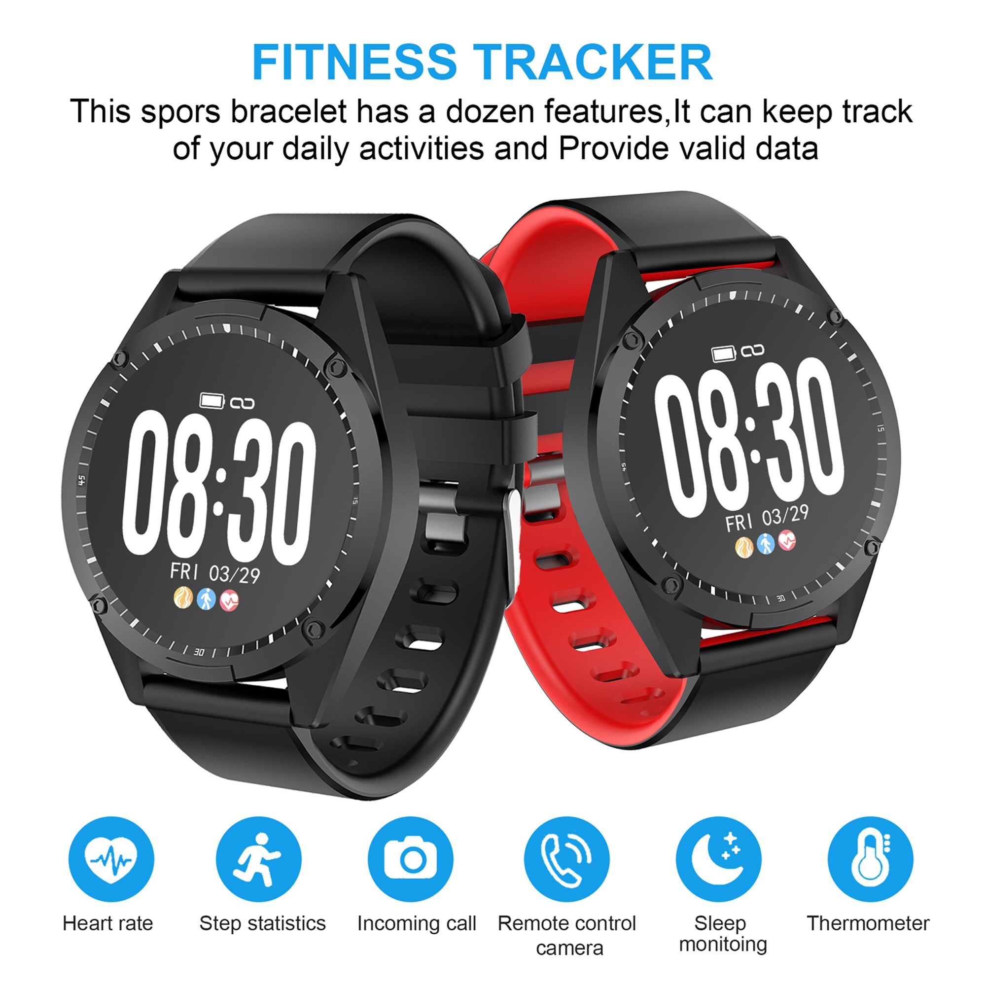 agptek waterproof fitness tracker
