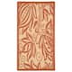 SAFAVIEH Courtyard Leatrice Indoor/ Outdoor Patio Backyard Rug - 2' x 3'7" - Natural/Terra