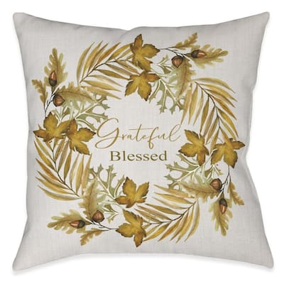 Grateful Blessed Indoor Pillow