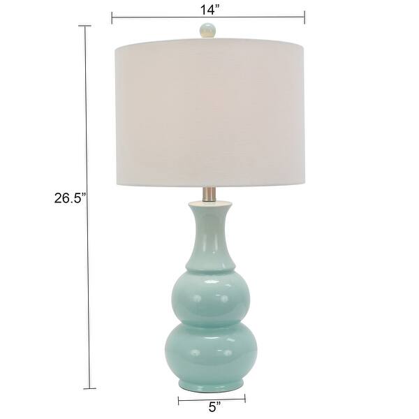 Copper Grove Arans Table Lamp with Off-white Drum Shade (26.5) - On ...