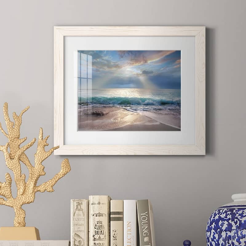 Aqua Blue Morning-Premium Framed Print - Ready to Hang