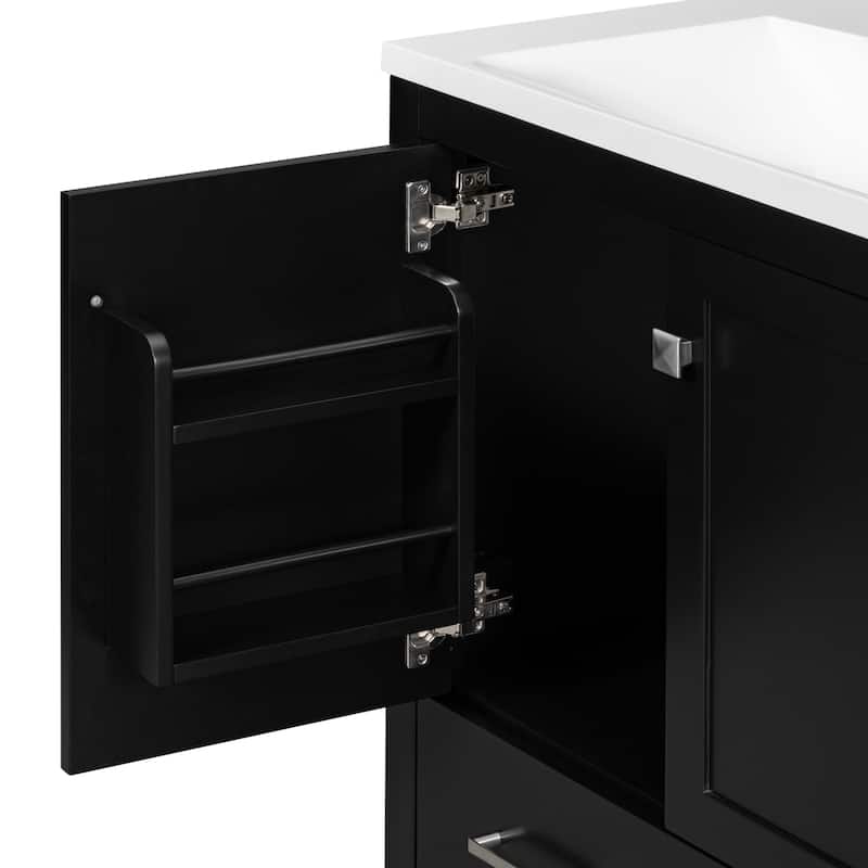 Roomfitters 30" Bathroom Vanity with Undermount Sink, Solid Wood Frame, 2 Soft-Close Doors and Drawer