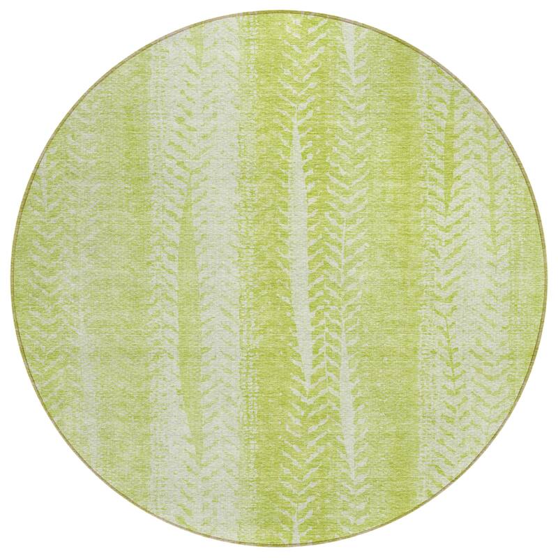 Machine Washable Indoor/ Outdoor Chantille Modern Imprints Rug