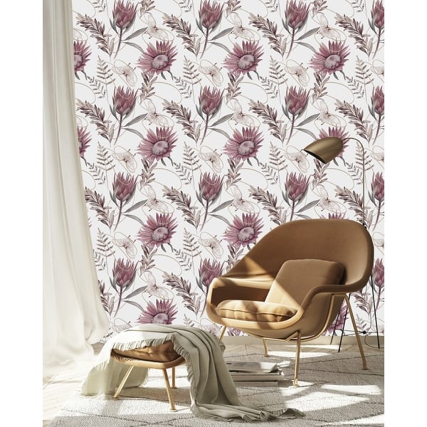 Protea Wallpaper Peel and Stick and Prepasted - Bed Bath & Beyond ...