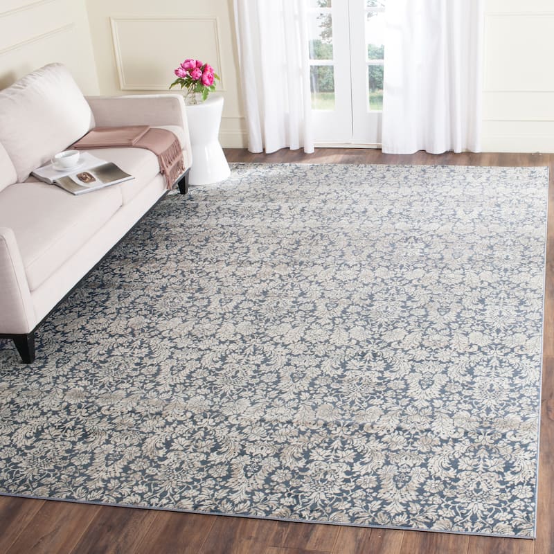 SAFAVIEH Vintage Distressed Boho Orpha Oriental Rug - 9' x 12' - Navy/Creme