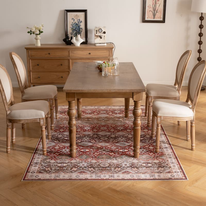Soft and Non-Slip Machine-Washable Foldable Multi-Use Area Rug